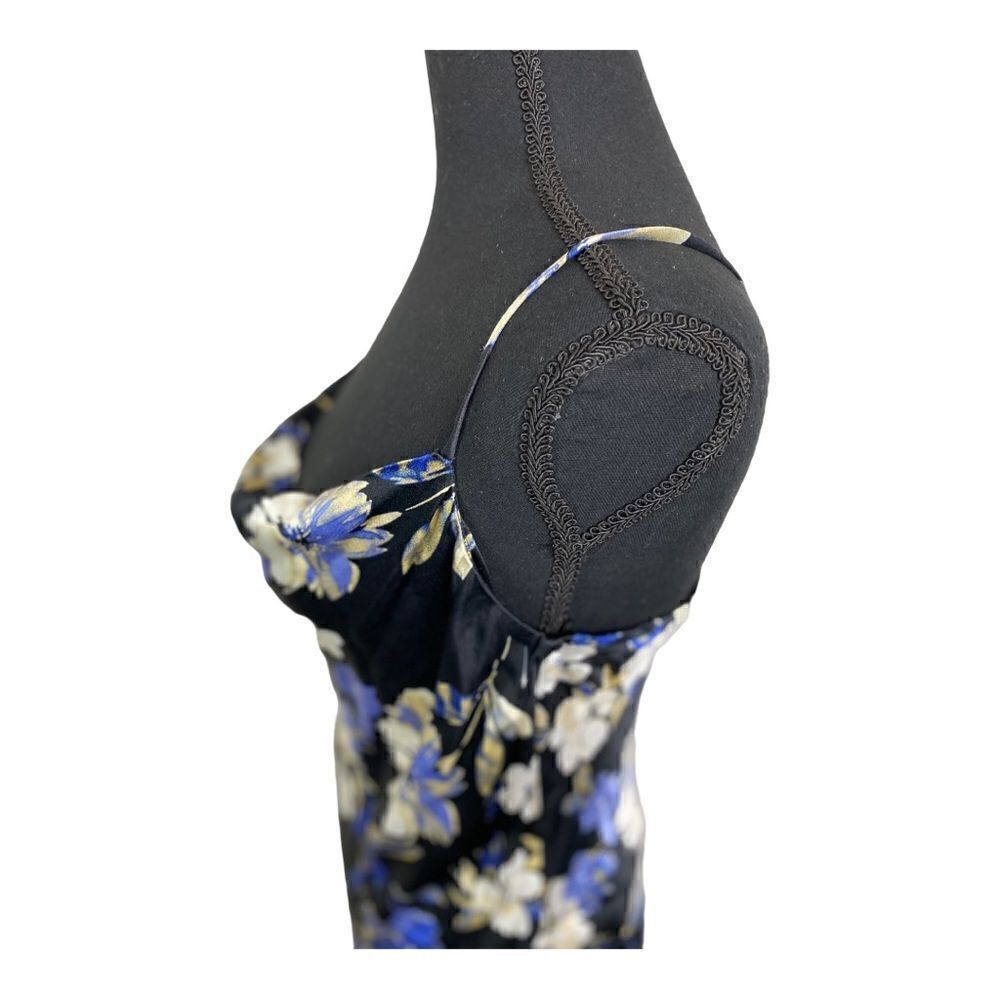 #307 SOCIALITE Floral Satin Slip Dress - Picture 8 of 10